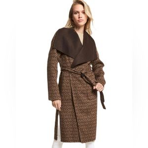 Michael Kors Signature Wool Blend Wrap Coat